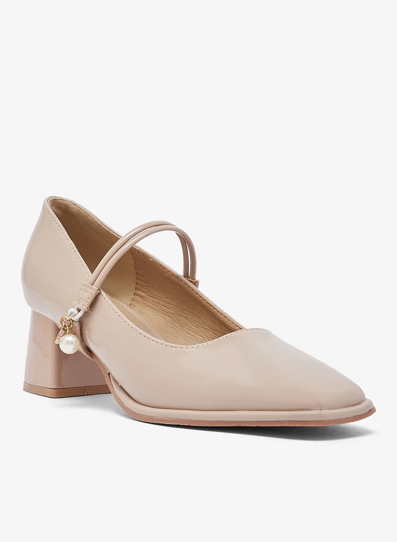 Ginger Block Heel Mary Janes